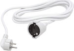 Evivak Extension Cable Cord 3 x 1.5mm²/5m White