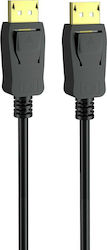 Powertech Cablu DisplayPort de sex masculin - DisplayPort de sex masculin 2m Negru (CAB-DP045)