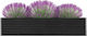 vidaXL Blumenkasten Metallisch Gray 320x40x45cm.