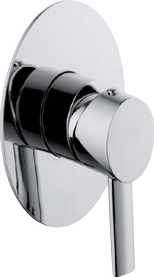 Karag Sinar Built-in Faucet Mixer for Shower 1 Exit Chrome