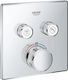 Grohe Smart Control Built-In Mixer for Shower with 2 Exits Inox Silver