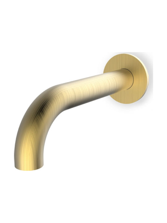 Armando Vicario Industrial Built-In Tap Bathtub Brushed Gold