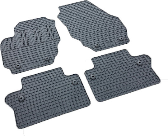 Cik Set of Front and Rear Mats 4pcs for Volvo V70 2006-2015 Black