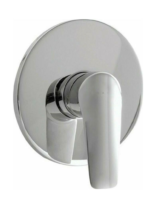 Karag Easter Built-In Mixer for Shower with 1 Exit Chrome