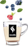 Novello Ciocolată Λευκή Raspberry & Κομμάτια Blueberry sub formă de Pulbere 500gr