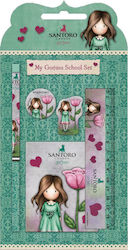 Graffiti Gorjuss Thumbellina Σετ Γραφής Kids Stationery Set with Pencil, Sharpener, Eraser, Notepad and Ruler 207142