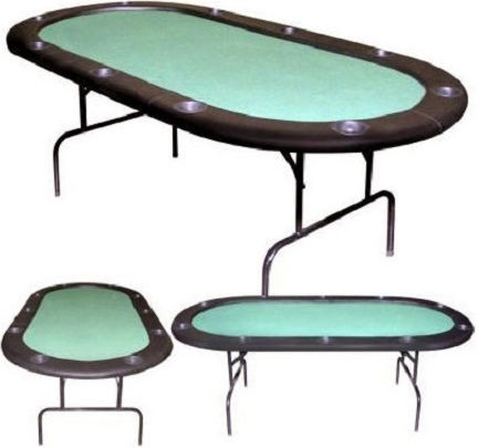 Vag Elegance Masa de poker Metalic Pliabil Verde 213x106cm. Pliere 1buc