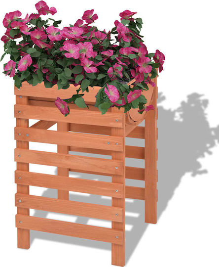vidaXL Planter Box Wooden Beige 38x36x60cm.