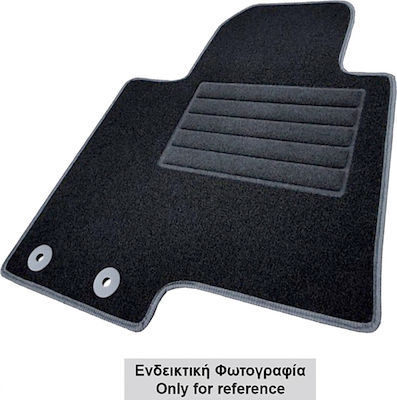 Cik Set of Front and Rear Mats 4pcs from Carpet for Kia Ceed Hyundai i30 Black