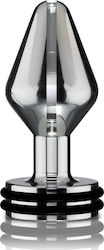 Electrastim Mini Electro Beginner's Classic Butt Plug Anal Plug Small with Vibration Small Silver 6cm