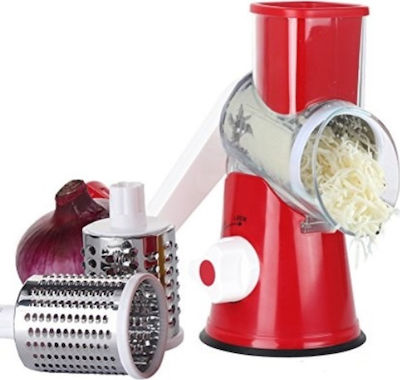 Manual Inox Cheese Grater Red 23.5x12x23.5cm