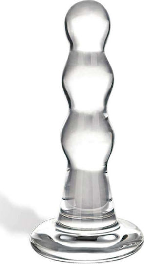 Glas Triple Play Dop Anal Transparentă 7cm