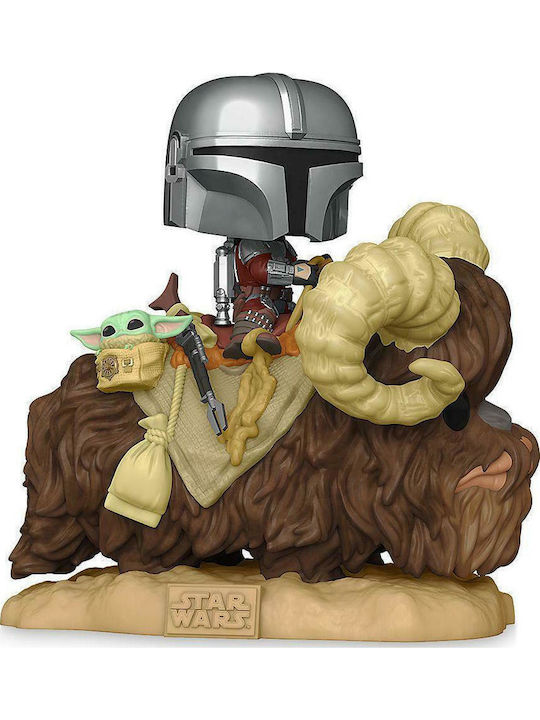 Funko Pop! Filme: Star Wars: Der Mandalorianer - The Mandalorian & The Child on Bantha 416 Wackelkopf