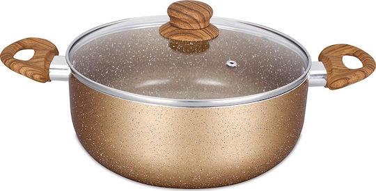 Chios Hellas Woodstone Βαθιά Κατσαρόλα από Αλουμίνιο 28cm Chios Hellas Woodstone Βαθιά Κατσαρόλα από Αλουμίνιο 28cm