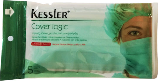 Kessler Cover Logic Ιατρικές Μάσκες Τύπου ΙΙ (ΕΝ14683) 5τμχ