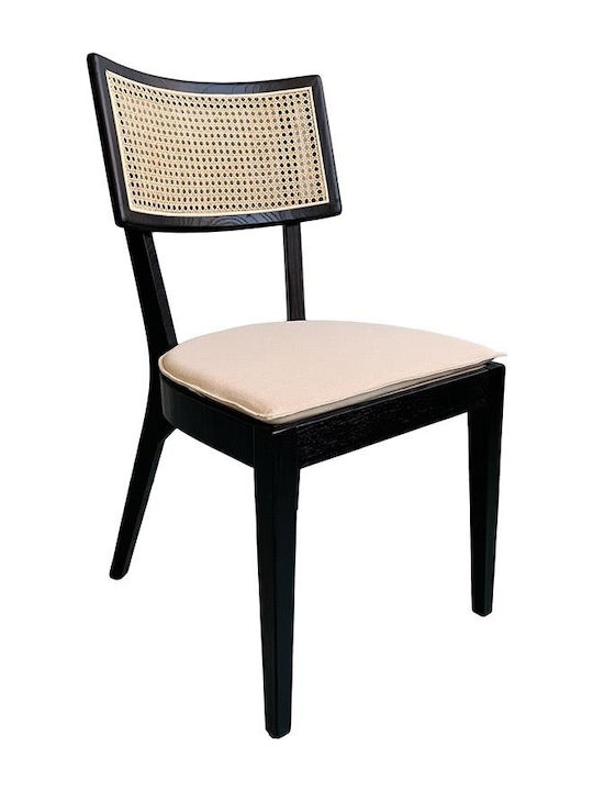 Kitchen Wooden Chair Beige 47x43x88cm