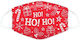 Puckator Christmas Face Covering HO HO HO Red C...