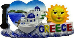 I Love Greece Set of 12pcs Decorative Magnets