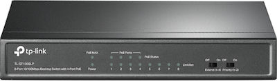 TP-LINK TL-SF1008LP v1 Unverwaltet L2 PoE Switch mit 8 Ports Ethernet