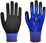 Ft-Safety Waterproof Gloves for Work Blue Nitrile Waterproof