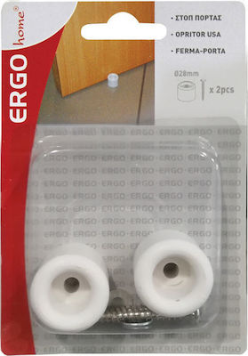 Door Stopper Plastic Λευκό 2pcs