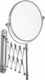 Karag ΗY-1006 HY-1006 Vergrößerung Runder Badezimmerspiegel aus Metall 18x18cm Silber