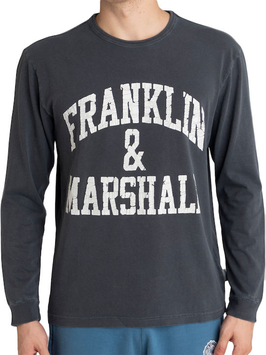 Franklin & Marshall Men's Long Sleeve Blouse Black