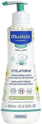 Mustela Stelatopia Emollient Cream Крем за Атопична Кожа, Хидратация & Изпъкналости 300мл