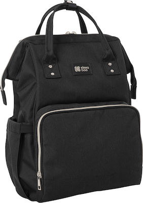 Kikka Boo Diaper Bag Siena Black - Silver 27x21x42cm.