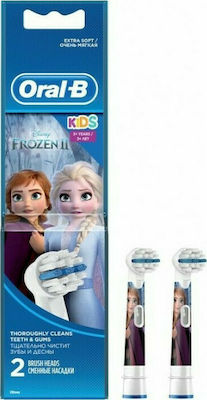 Oral-B Kids Frozen II Ανταλλακτικό για Ηλεκτρική Οδοντόβουρτσα για 3+ Χρονών 2τμχ Πολύχρωμο