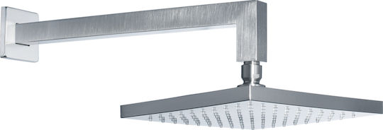 Eurorama Square Pătrat Cap de duș 20x20cm cu braț 35cm Inox