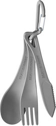 Sea to Summit Cutlery Delta Cutlery for Camping Gray Cutlery Set STS40-00099