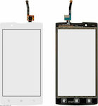 Mobile Phone Touch Panel Touch Screen Lens White for (White)