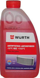 Wurth Ready for Use Engine Coolant for Car -15°C/+115°C Red 1lt 1892370151