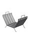 Viometal LTD Chicago 520 Metallic Basket Wood Storage 66x36x44cm Black
