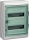 Schneider Electric Kaedra Wall mounted Waterproof 12-Elements Fuse Box with 2 Rows W340xH460xD160mm