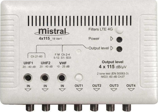 Mistral 4x115 F Central Amplifier Satellite