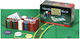 Pokeritems Set 200 Poker Chips 11.5gr in Metallic Box with 2 Decks and Felt