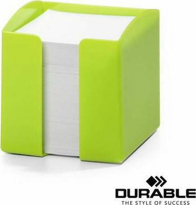 Plastic Paper Holder in Green Color 9x9x9cm.