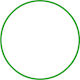 AMILA Green Rhythmic Gymnastics Hoop Ø70cm 175gr