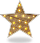 Wood Christmas Decorative Pendant Star 30x3.5x30cm