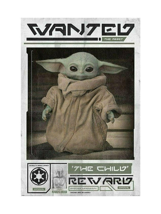 Pyramid International Αφίσα Wars Mandalorian Wanted Child 91.5x61cm