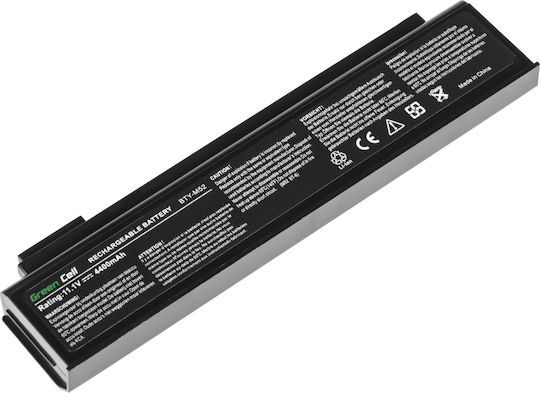 Green Cell Kompatible Batterie für MSI Megabuch mit 4400mAh