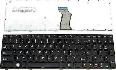 Πληκτρολόγιο για Lenovo B570 B575 B580 B590 Z570 με Πλαίσιο Αγγλικά (US) Μαύρο