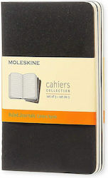 Moleskine Cahier Set 3 Notizbücher 64 Blätter A6 Geregelt Schwarz QP311EN