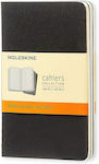 Moleskine Cahier Set 3 Notizbücher 64 Blätter A6 Geregelt Schwarz QP311EN