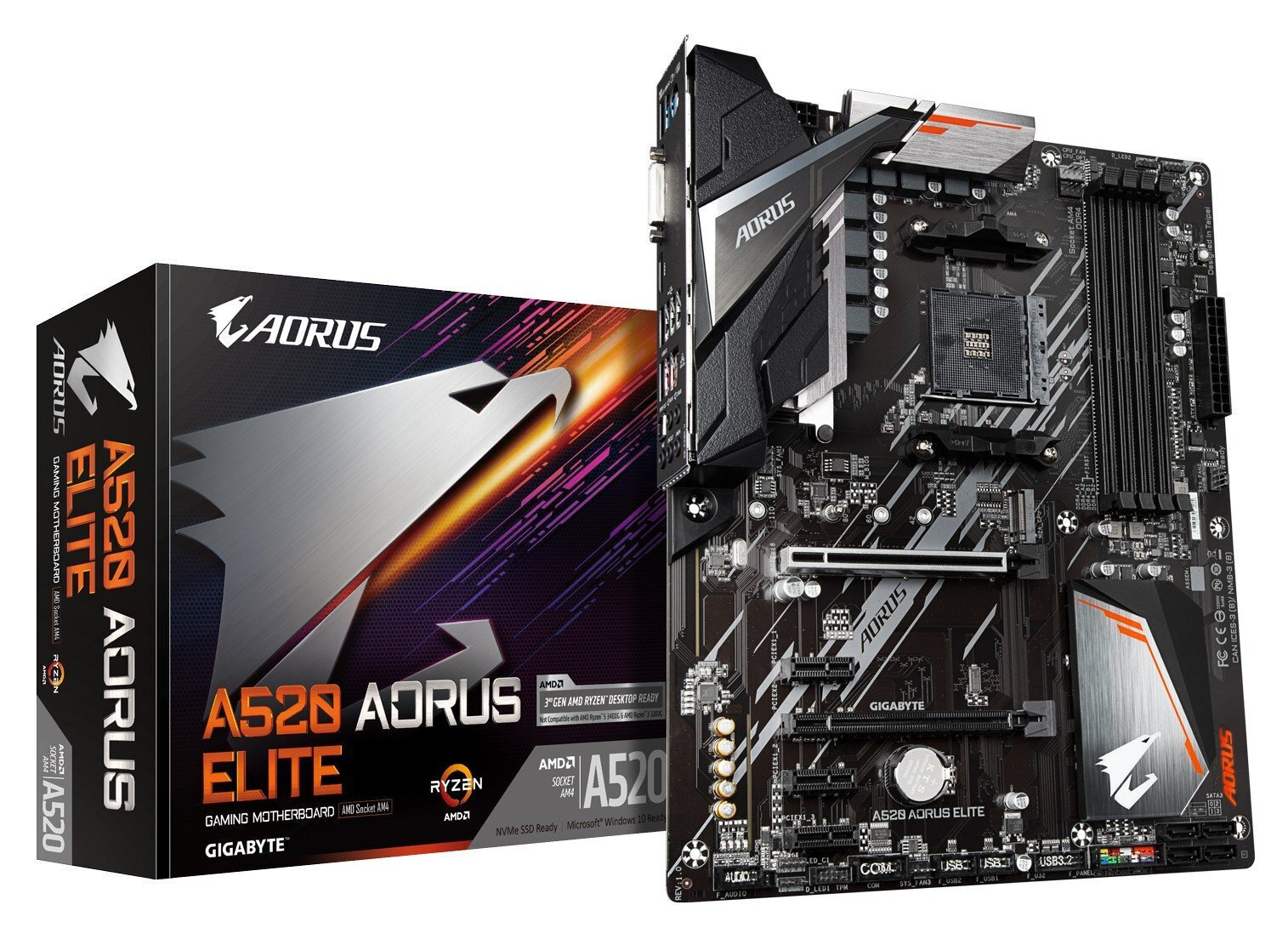 Gigabyte A520 Aorus Elite rev. 1.0 Motherboard ATX με AMD AM4 Socket