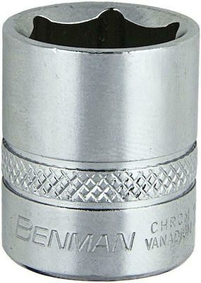 Benman Socket Hex with Square Drive 1/4" Diameter 6mm