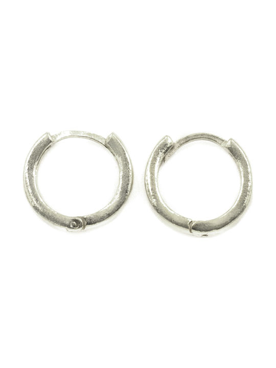 Silver Plated Ear Earrings Silver Plated Hoops - AKFS4