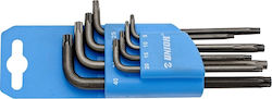 Unior Σετ 8 Κλειδιά Torx σε Σχήμα L